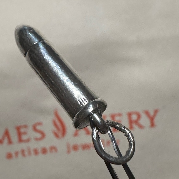 James Avery Retired Sterling Silver 925 Bullet Charm / Pendant. Classic-Limited - Picture 7 of 7